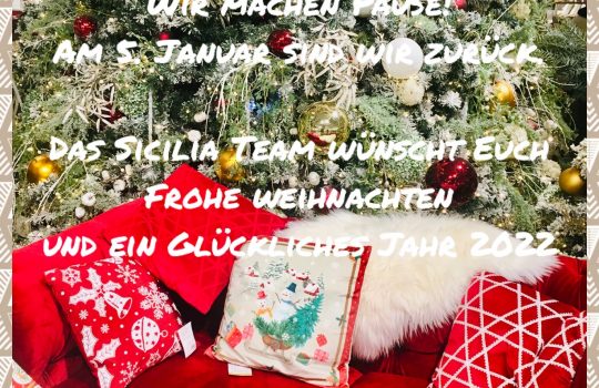 Wir machen Ferien und wünschen Euch schöne Weihnachten und einen guten Rutsch.
